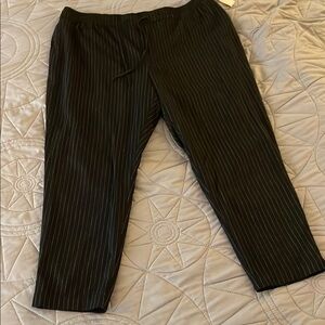 Women’s XL Black Pinstripe Pants